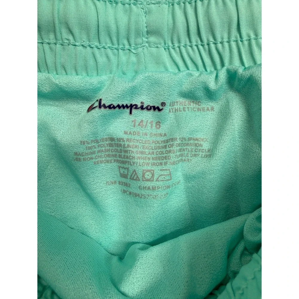 Champion Swim Shorts Girls 14-16 Aqua Drawstring Waist Lightweight Beachwear